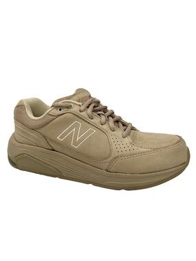 New Balance 928 Walking Shoes 7 Tan Beige Leather ROLLBAR Stability Sneakers